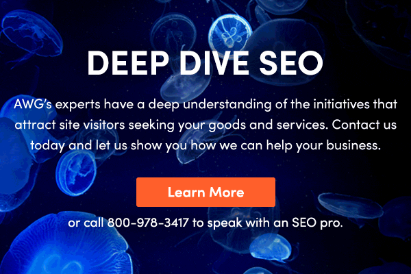 AWG deep dive SEO animated email